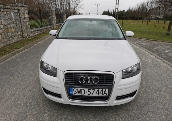 Audi A3 cena 27900 przebieg: 77000, rok produkcji 2008 z Rydułtowy małe 781